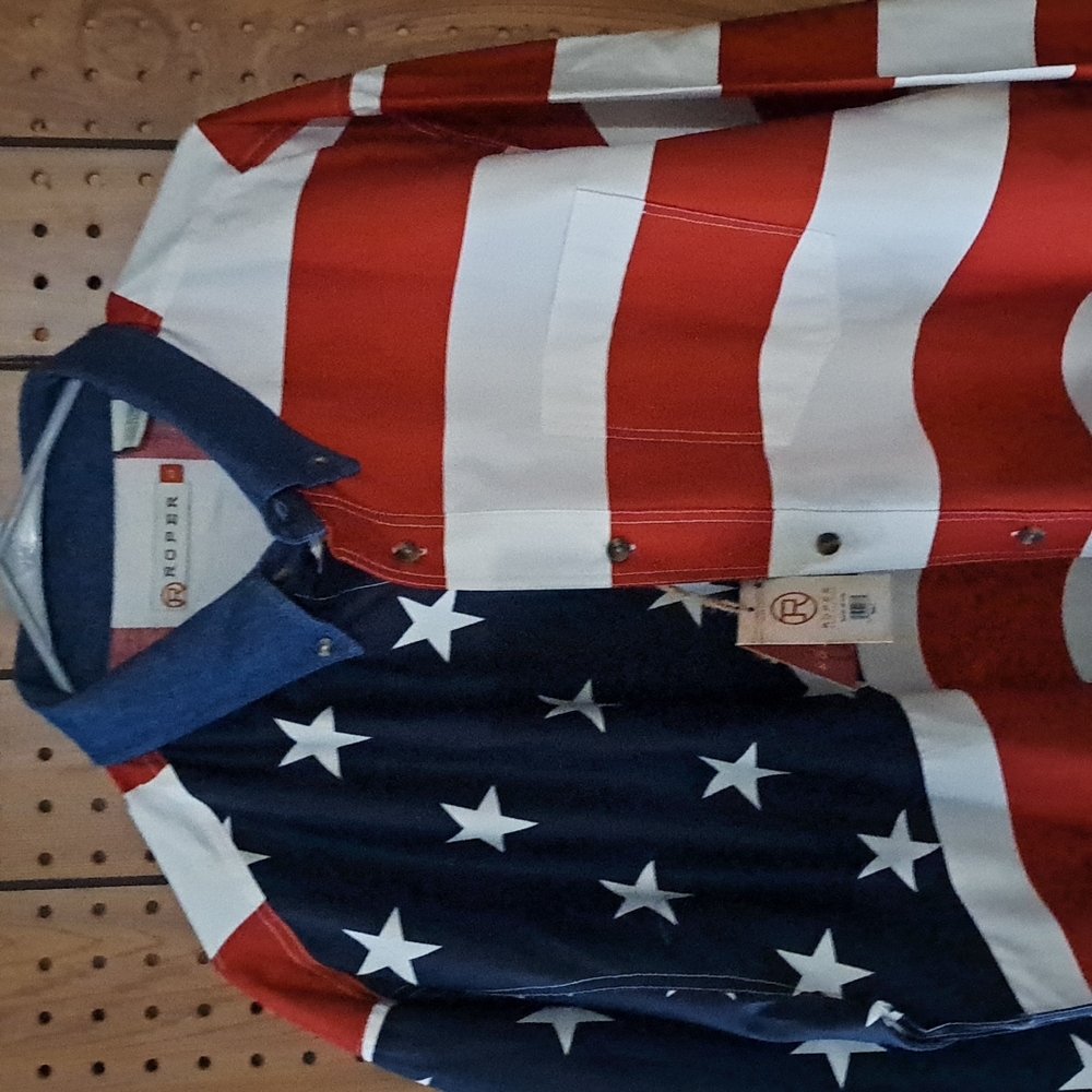 Roper Western Shirt Stars&Stripes - LG.